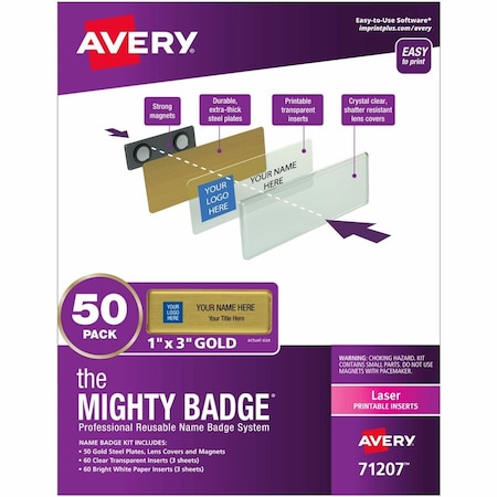 Avery The Mighty Badge by Professional, PK50 71207