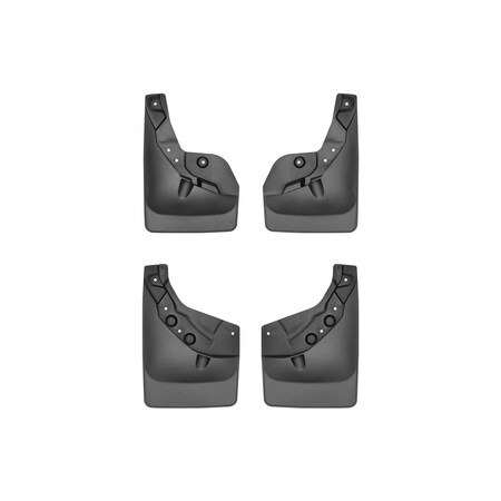Weathertech Black, No Drill MudFlaps 110182-120182
