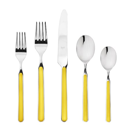 Mepra Fantasia Flatware Set - 20 Pieces - Yellow 10G622020