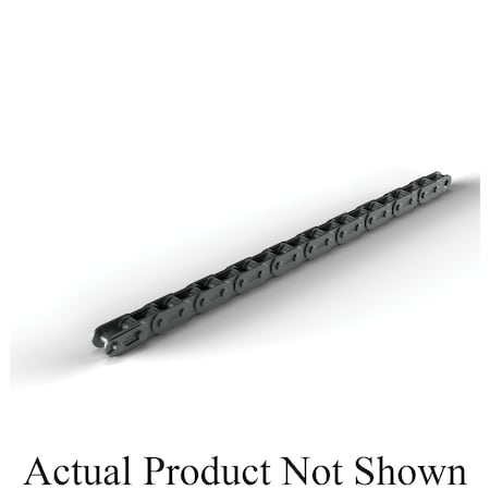 Hkk Chain HKK Riv Straight Side Bar Conveyor chain, 10 ft OAL, 1P, 5/8 Dia x 5/8 W, 1/8 THK Plate, AS RCC80R1A