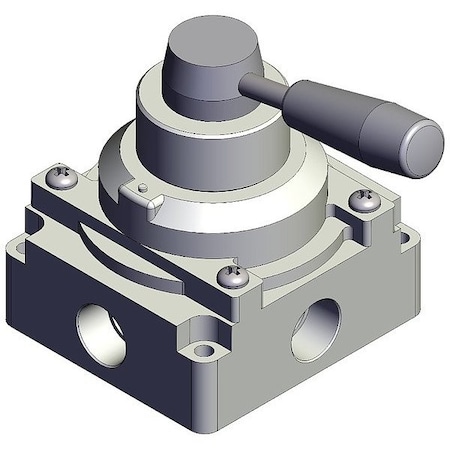 Smc Hand Valve, Closed, VH, Three-Position VH400-04