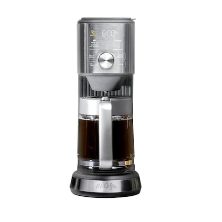 Mr. Coffee Perfect Brew Programmable 8 Cup Intelligent Coffee and Tea Brewer in Silver 750124769M