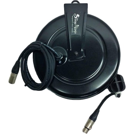 Stage Ninja 42 ft. Retractable Female XLR Cable Reel - Black ST474785