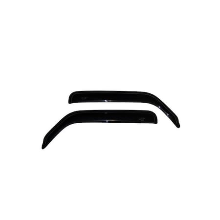 Ventshade Rainguards, Aerodynamic Design, Tape-On, Smoke, Acrylic, Set Of 2 92416