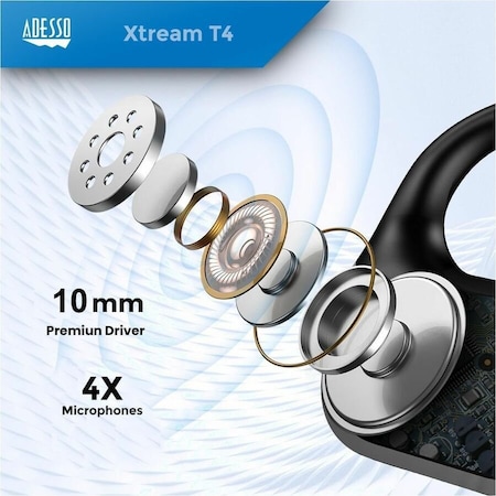 Adesso OPEN-EAR SPORT BLUETOOTH WATER RESISTANT EARBUDS XTREAMT5
