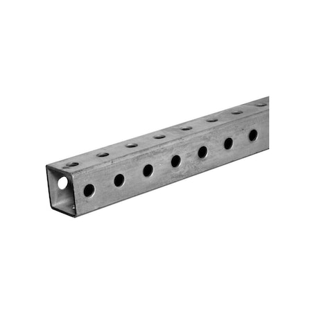 Steelworks Telescoping Perforated Steel Tube, 14-Gauge, 1.25 x 1.25 x 36-In. Zinc Plated 11200