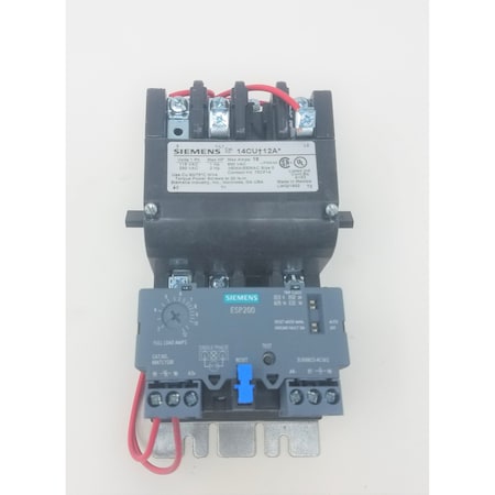 Siemens 1Ph Starter 1/4Hp At 110V, 1/2Hp At 240V 14CUC12AA
