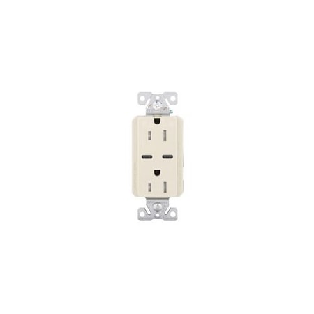 Eaton Combination USB Charger with Duplex Receptacle (15A) TRUSBC15V-K-L