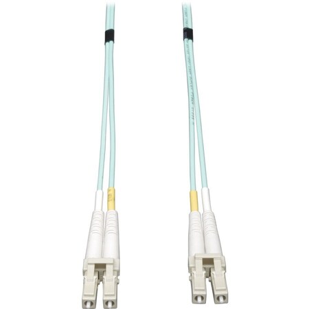 Eaton Tripp Lite Series 10Gb Duplex Multimode 50/125 OM3 LSZH Fiber Patch Cable LC/LC - Aqua, 0.5M N820-20N