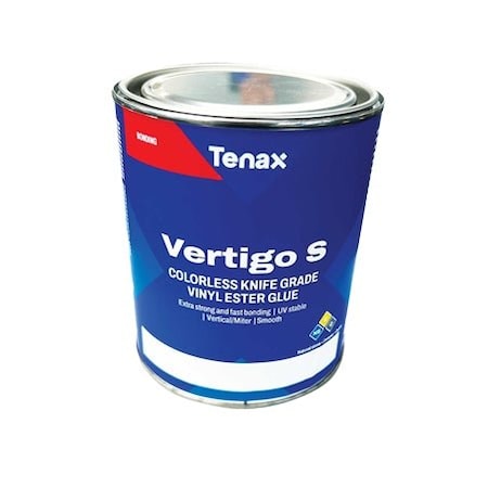 Tenax Vertigo S Fast Drying Knife-Grade Glue - 1 Quart. Made to Work With Marble, Granite, Quartz, Cerami TVSq