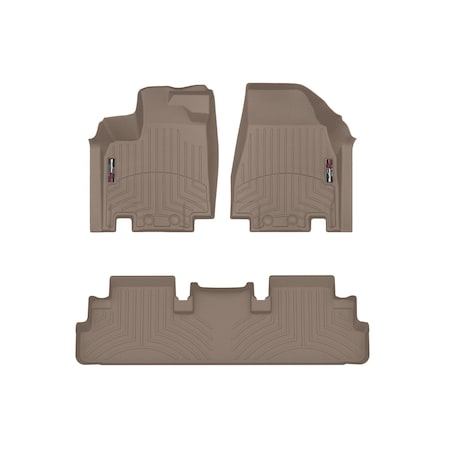 Weathertech Tan, Front and Rear Floorliners 451698-1-2