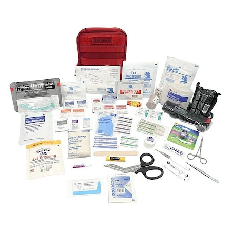 Elite First Aid First Aid Kit, Nylon Bag, 99 Components, 2 People Served FA185R-PRO-GR
