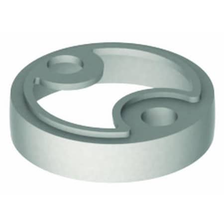 Patioplus Dome Stop Riser Plate, No. 055308 Satin Chrome PA1632833