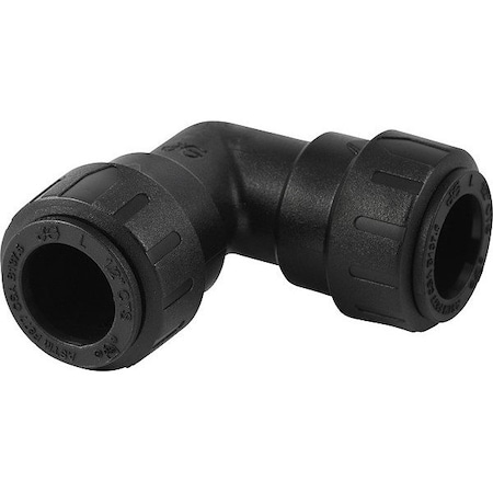 Sharkbite Elbow, Plastic, Push-Fit1/2", Push-Fit1/2" PL0216A