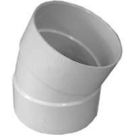 Oldcastle Infrastructure PVC SEWER ELBOW 1/16 BEND HXH 22.5D 4IN V-704