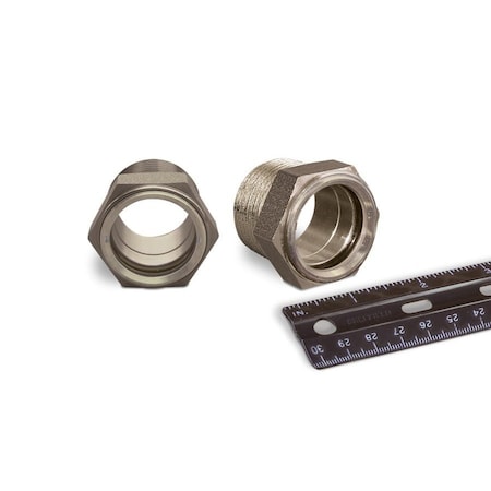 Oil-Rite 303 SS Gasketed Window Sights NPT Thread - 1in. NPT, 1 3/8in., Viton Liquid Contact, 100 PSI B4763-05V