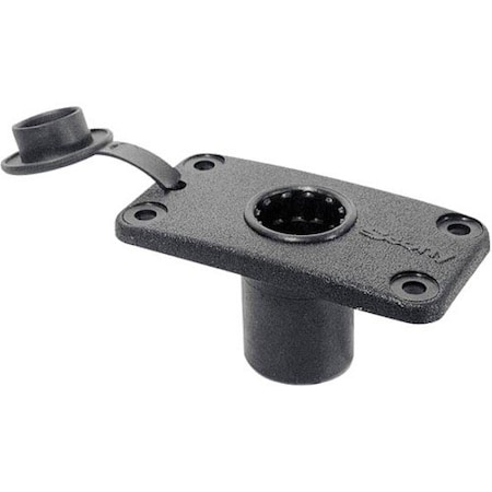 Scotty 244 Flush Deck Mount w/Rain Cap 244-BK
