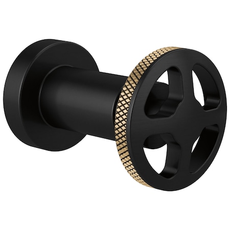 Brizo Litze Sensori Volume Control Trim With Wheel Handle Matte Black/Luxe Gold T66635-BLGL