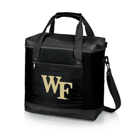 Picnic Time Family Of Brands NCAA Wake Forest Demon Deacons Montero Tote Cooler Bag - Soft Cooler Bag - Picnic Tote, Black 604-00-179-614-0