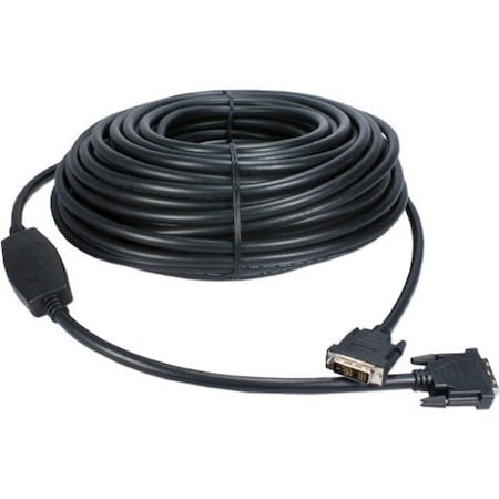 Qvs 30M DVI-D TO DVI-D M/M VIDEO CABLE WITH BUILT-IN EQ EXTENDER HSD-EQ30MB