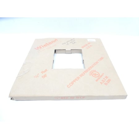 Wieland COPPER REFRIGERATION TUBING COIL 50FT 1/2IN FLEXIBLE TUBE AND HOSE Supplier Stock No