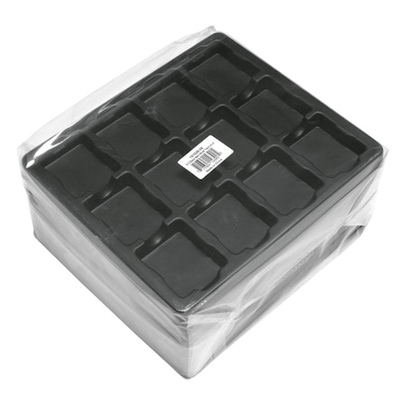 Jack Richeson 12 Well Semi Moist Trays with Lids, Set of 6 1591289