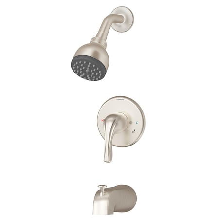 Symmons Origins Single Handle Tub and Shower Faucet Trim Kit - 1.5 GPM (Valve Not Included) 9602-PLR-1.5-TRM-STN