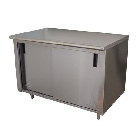 Advance Tabco Flat Top Enclosed Base Sliding Doors ECB-SS-306M