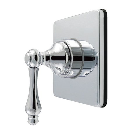 Kingston Brass Single-Handle Six-Way Diverter Valve with Square Trim Kit, Polished Chrome KS4041AL