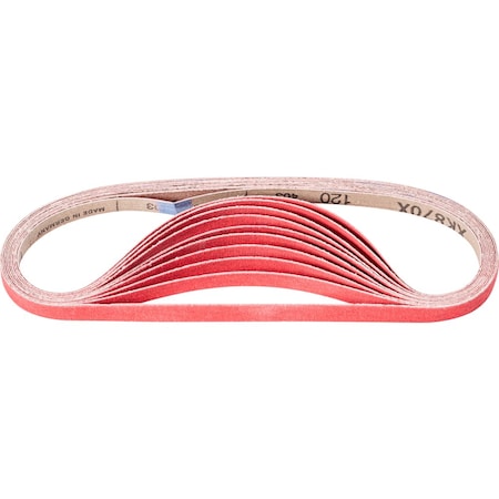 Pferd 1/2'' x 24'' Coated File Belt - Ceramic Oxide CO-COOL - 120 Grit 49547