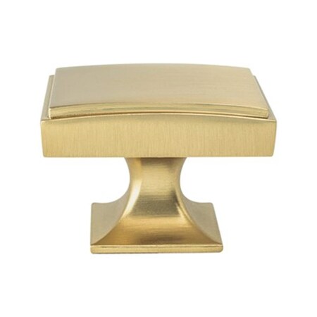 Berenson 0.562 in. Hearthstone Modern Knob, Brushed Gold BE2158 1MDB