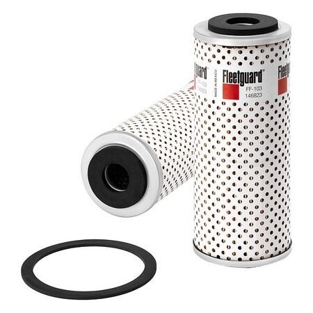 Fleetguard Fuel Filter, Cartridge, Cellulose FF103