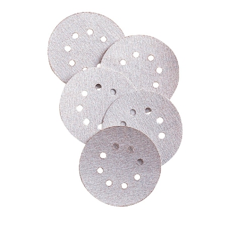 Do It Best 5'' 80-Grit 8-Hole Pattern Vented Sanding Disc with Hook & Loop Backing, 5PK 349216GA