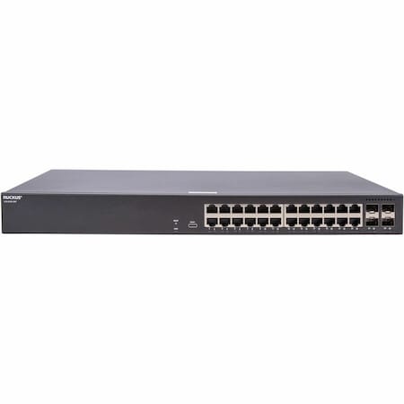 Ruckus ICX 8100 1RU SWITCH, 24 10/100/1000 MBPS POE+ 802.3AT, 30W CLASS 4 PORTS, 4 10GBE SFP+ UPLIN ICX8100-24P-X
