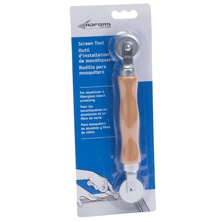 New York Wire Adfors Screen/Spline Installation Tool, Wood Handle FSP8567-U