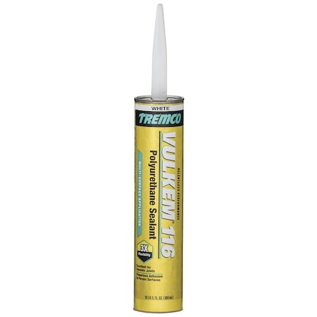 Tremco 10.1 Oz. 356685 White Vulkem 116 General Purpose Textured Polyurethane Sealant 29048
