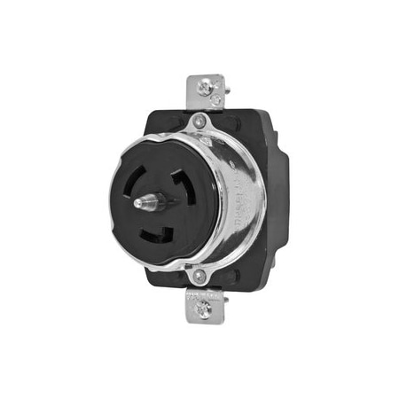 Hubbell Wiring Twist-Lock 50A 3-Phase 250V AC 3-Pole 4-Wire Grounding Receptacle CS8369