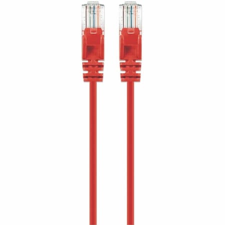 Intellinet Network Solutions CAT6 U/UTP SLIM NETWORK PATCH CABLE, 1.5 FT., RED 744157