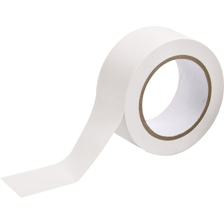 Brady Marking Tape Roll - Abrasion Resistant Vinyl, Solid Color, White, 2in, 108PK 58203