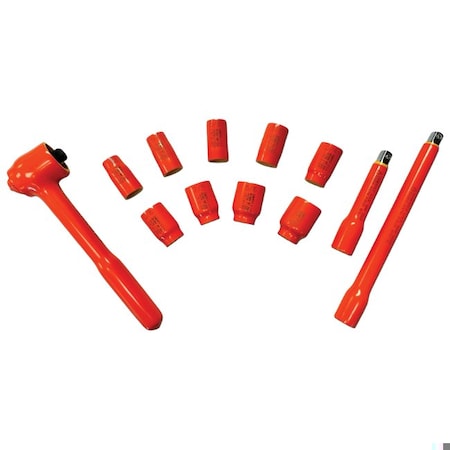Cementex 1/2 SqDr Skt Set w/Pouch ISS12-12