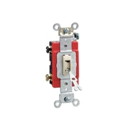 Leviton Toggle Switch, 20 Amp, 120/277 Volt, Ivory 1222-2IL