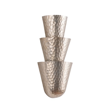 Corbett Lighting Bucharest Wall Sconce in Warm Silver Leaf 508-03-WSL