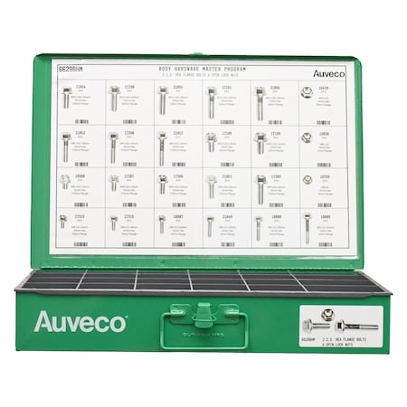 Auveco BHM Jis Hex Flange Bolts And Spin Lock Nuts Assortment 6629BHM