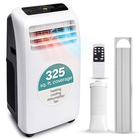 Serenelife Portable Air Conditioner with Heat & Built-in Dehumidifier 12,000 BTU, Portable Heater & AC for SLACHT128