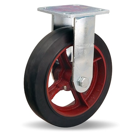 Hamilton Rigid Caster W/ 8X2 Moldon Rubber Wheel R-528-R