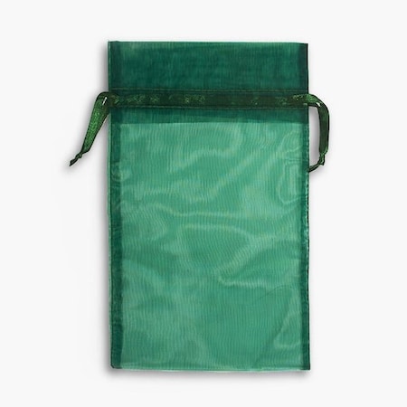 Nashville Wraps Hunter Green Sheer Organza Bags, 5.5x9, 10PK B55919