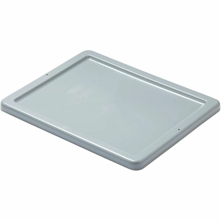 Rubbermaid Commercial Lid, 19 5/8 in L, 15 1/2 in W, Gray, Plastic FG172000GRAY