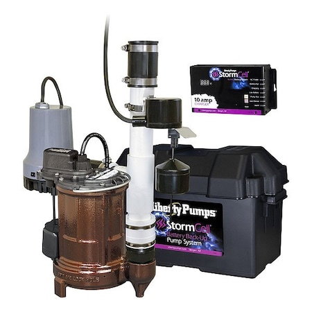 Liberty Pumps Sump/BatteryBack-UpSystem, 115VAC PC257-441-10A