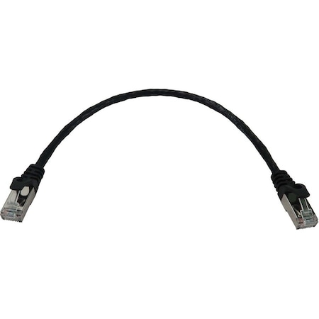 Eaton Tripp Lite Series Cat6a 10G Snagless Shielded Slim STP Ethernet Cable RJ45 M/M, PoE, Black, 1 N262-S01-BK