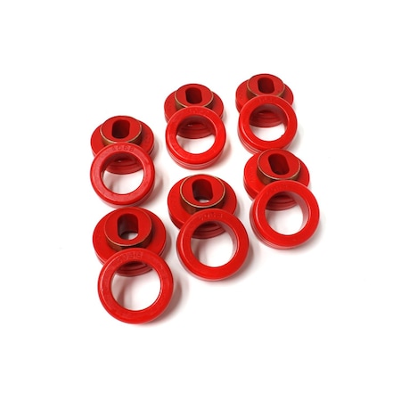 Energy Suspension Body Mount Bushings, Red; Polyurethane 3.4116R